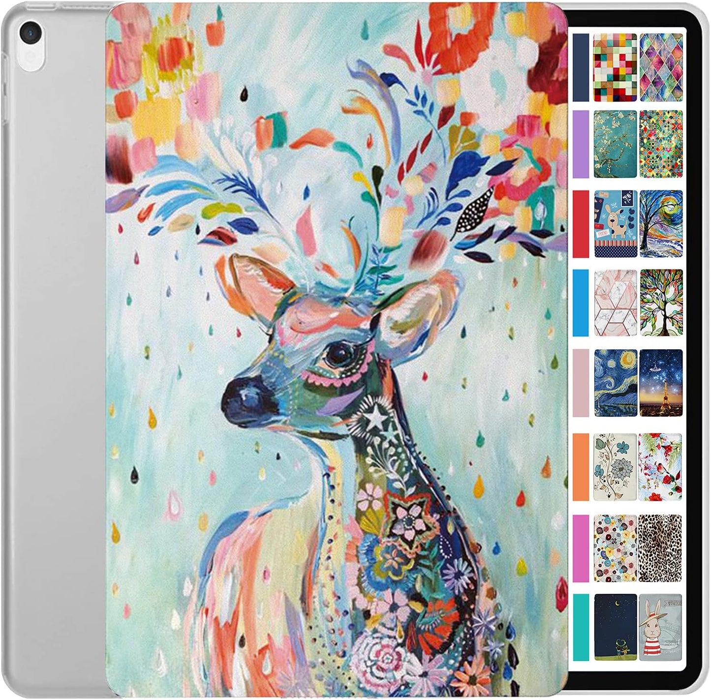 DuraSafe iPad Pro 12.9 2nd Gen Case - Stylish Deer Print Design