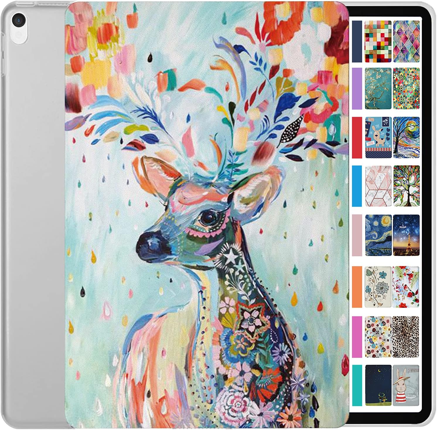 DuraSafe iPad Pro 12.9 2nd Gen Case - Stylish Deer Print Design