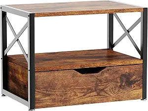 IBUYKE 2 Tier Desktop Printer Stand for Home Office Storage
