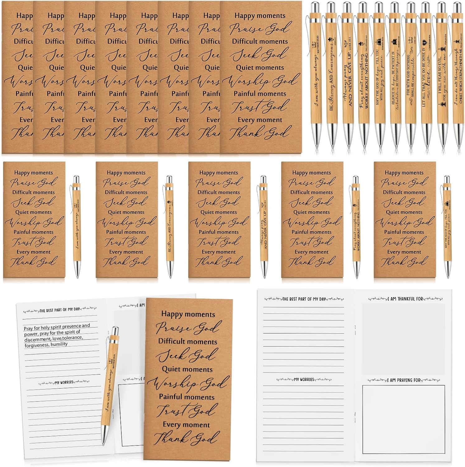 Christian Prayer Journals: Inspire With Bible Verse Pens