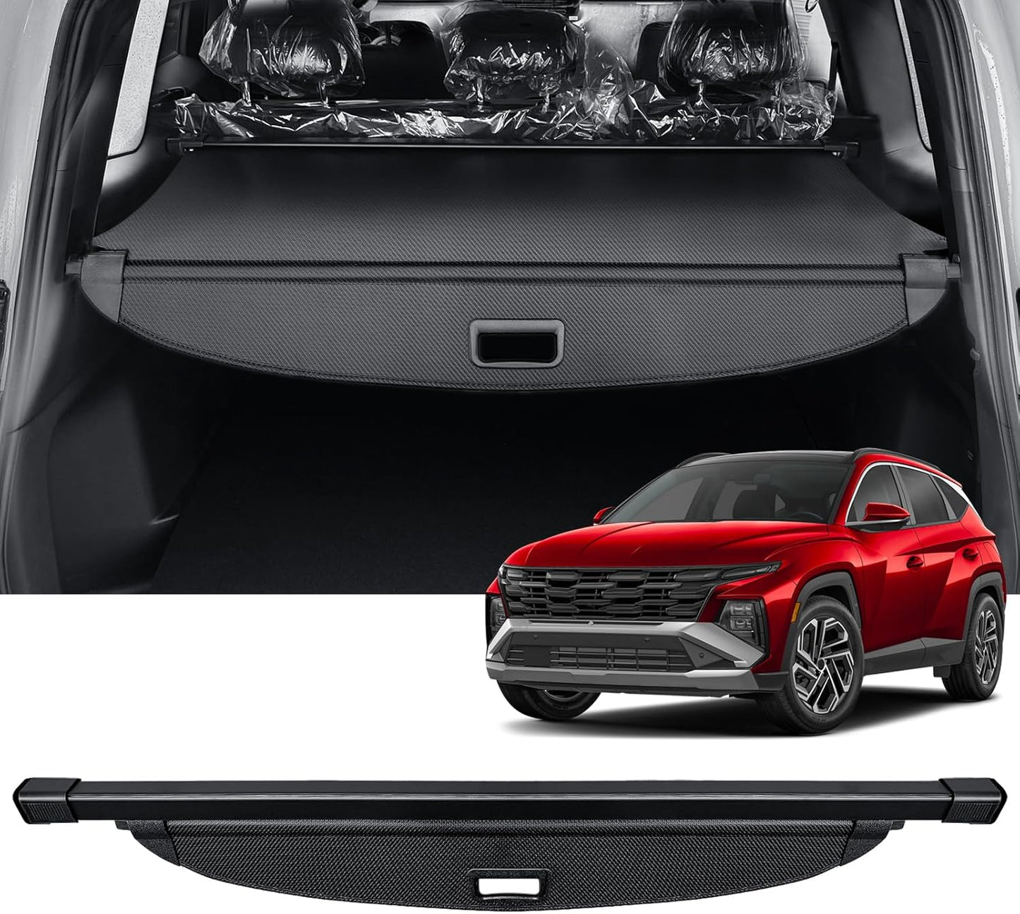 AUXKO Retractable Cargo Cover for Hyundai Tucson 2025-2022