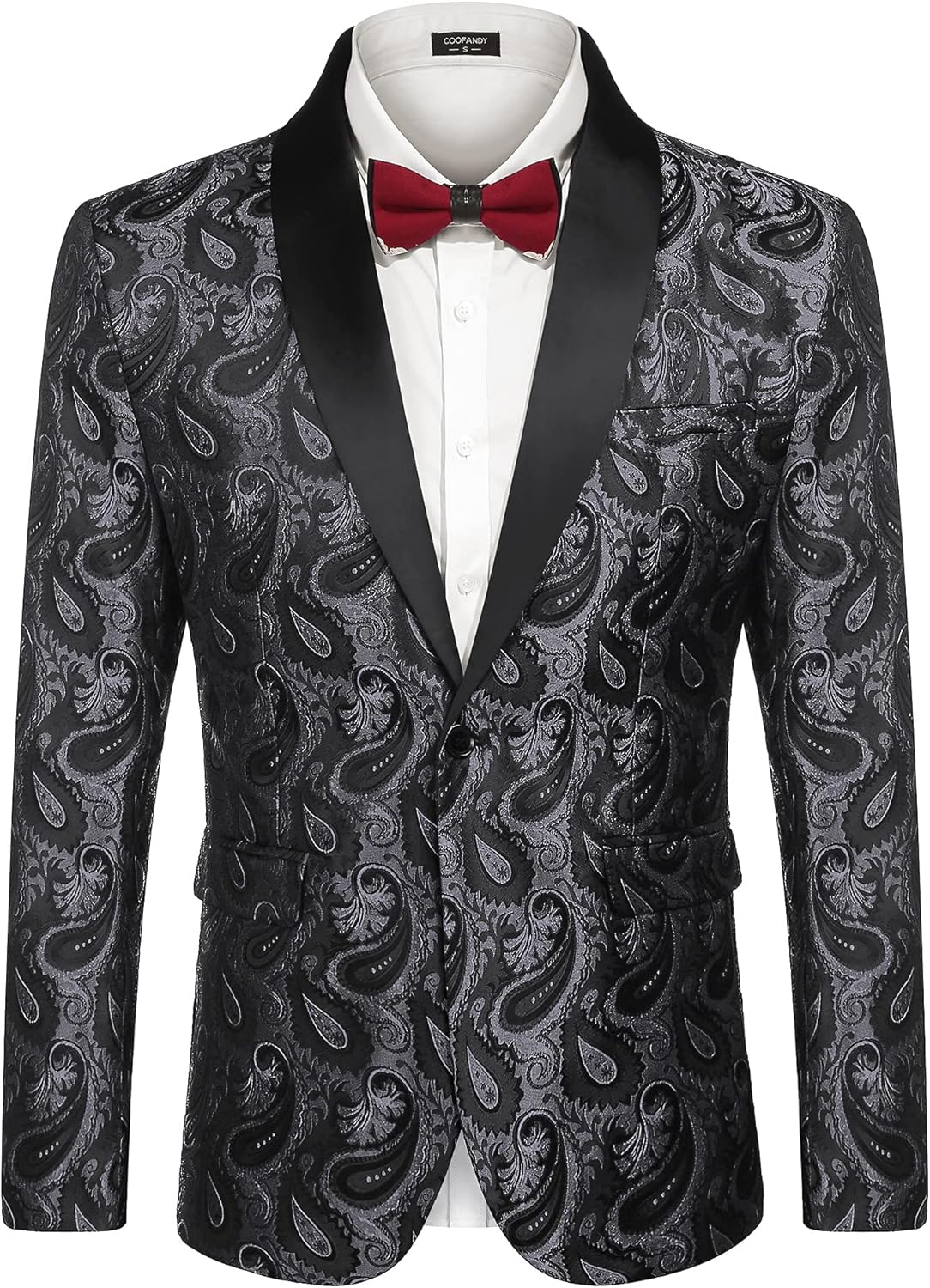 Stylish Floral Tuxedo Jacket for Men - Perfect for Events