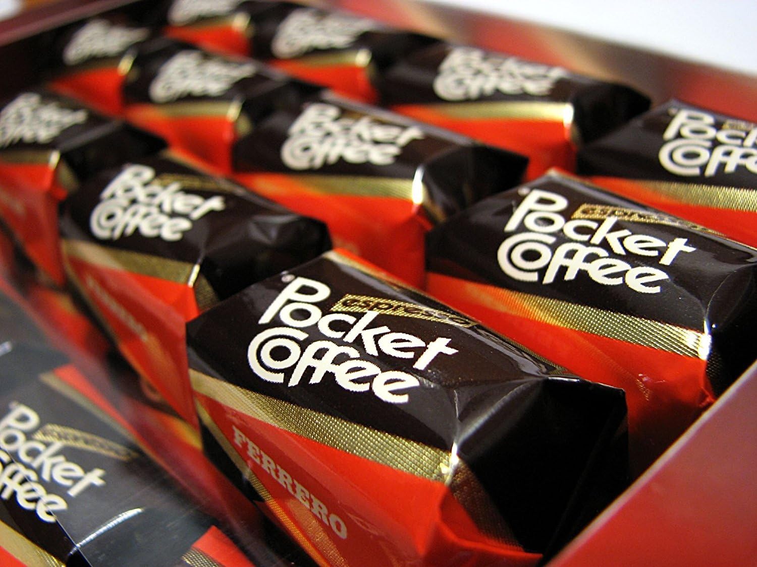 Pocket Coffee Ferrero 108 Piece Case for Espresso Lovers