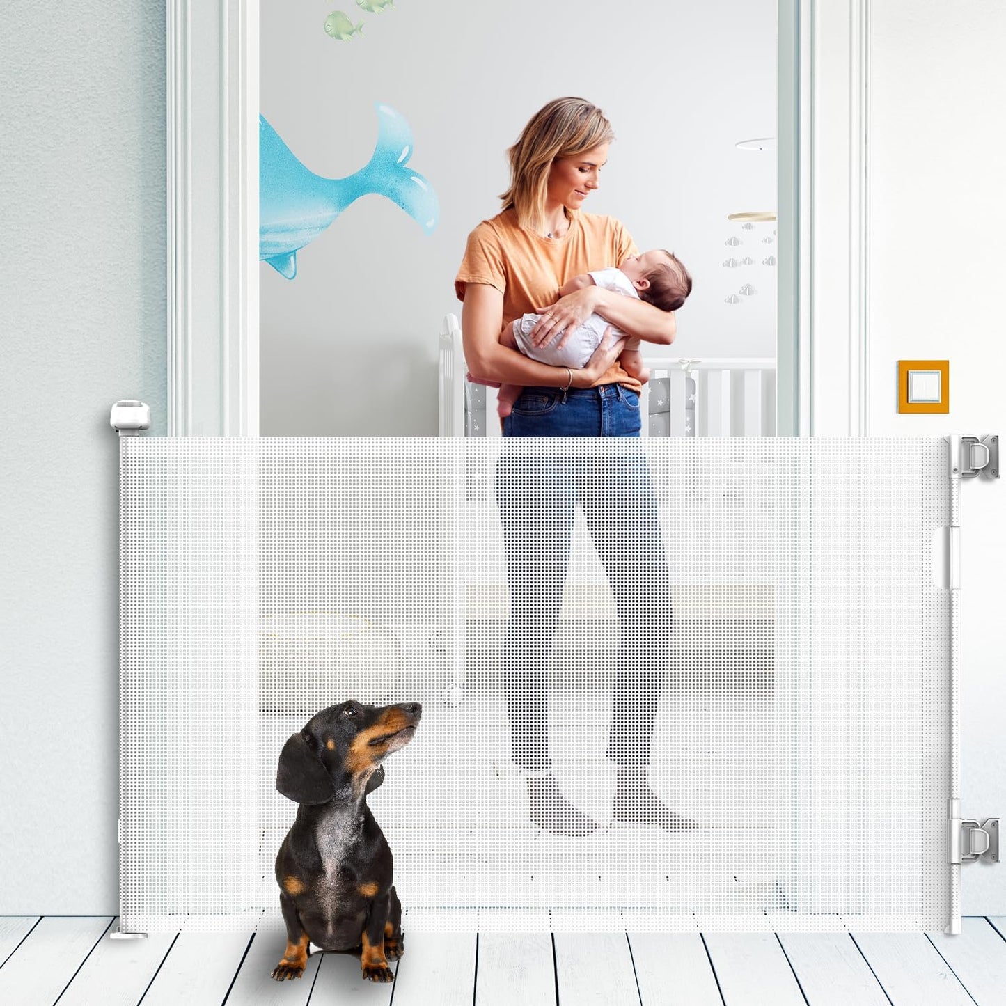 Retractable Baby Gate for Stairs - Ideal Safety Solution