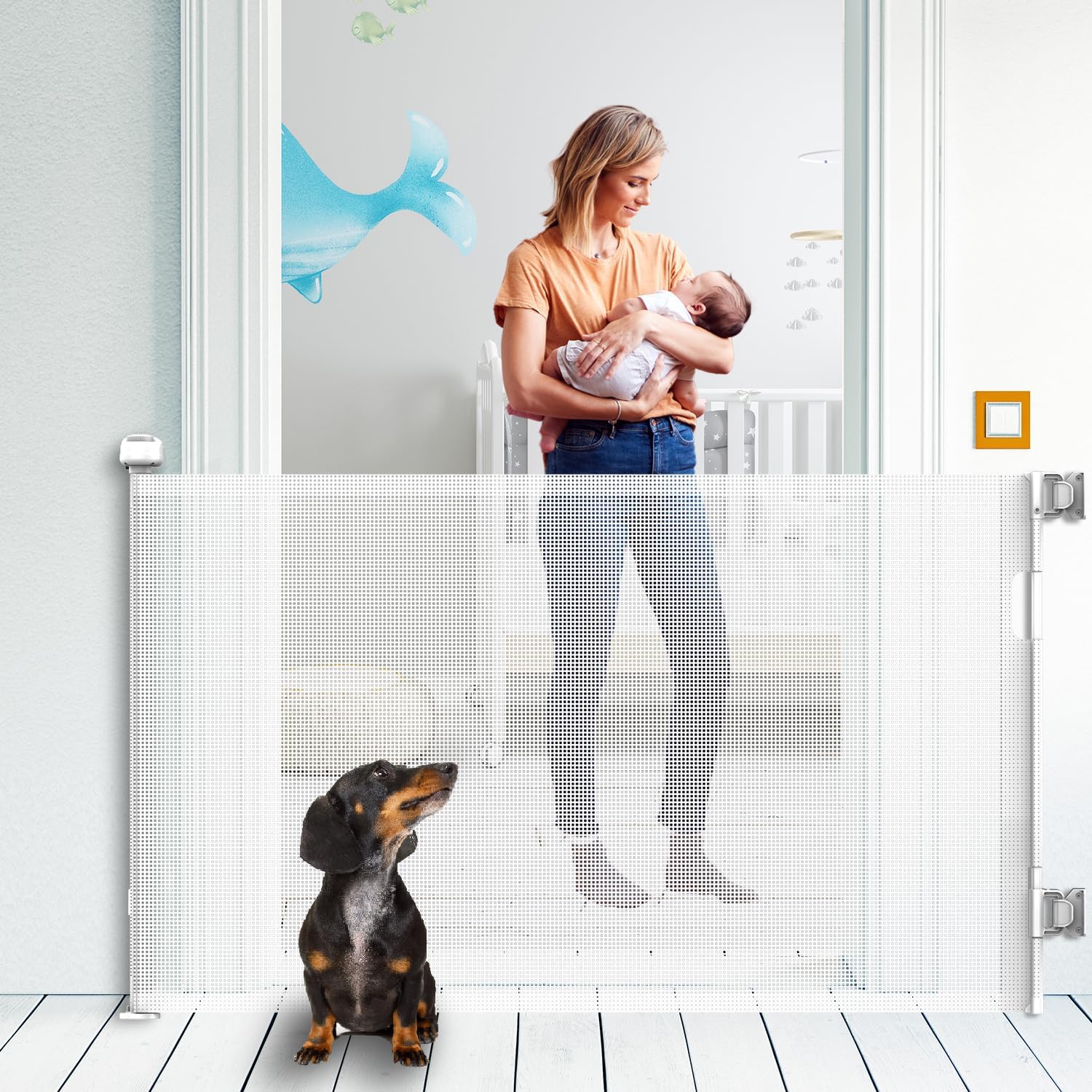 Retractable Baby Gate for Stairs - Ideal Safety Solution
