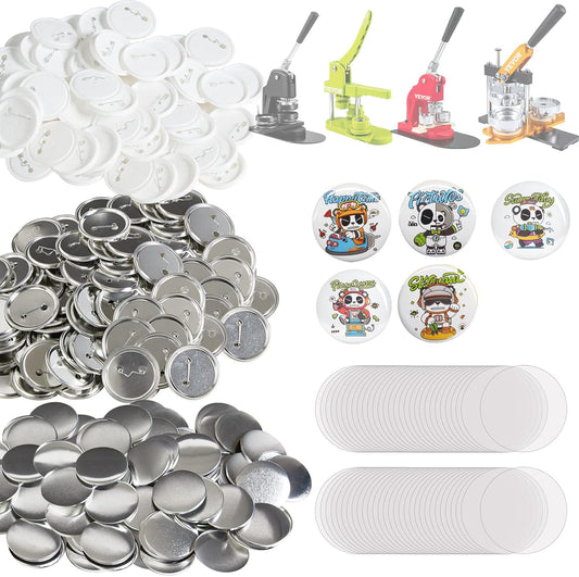 DIY Round Button Badge Parts for Crafting 500 Sets of Fun