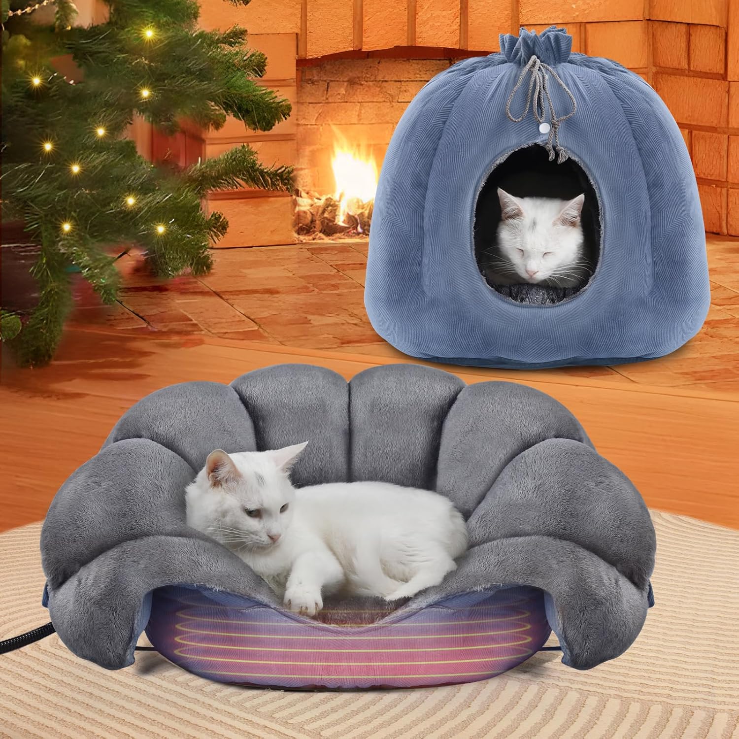 Rywell Heated Cat Bed: Cozy Comfort for Cats & Small Dogs