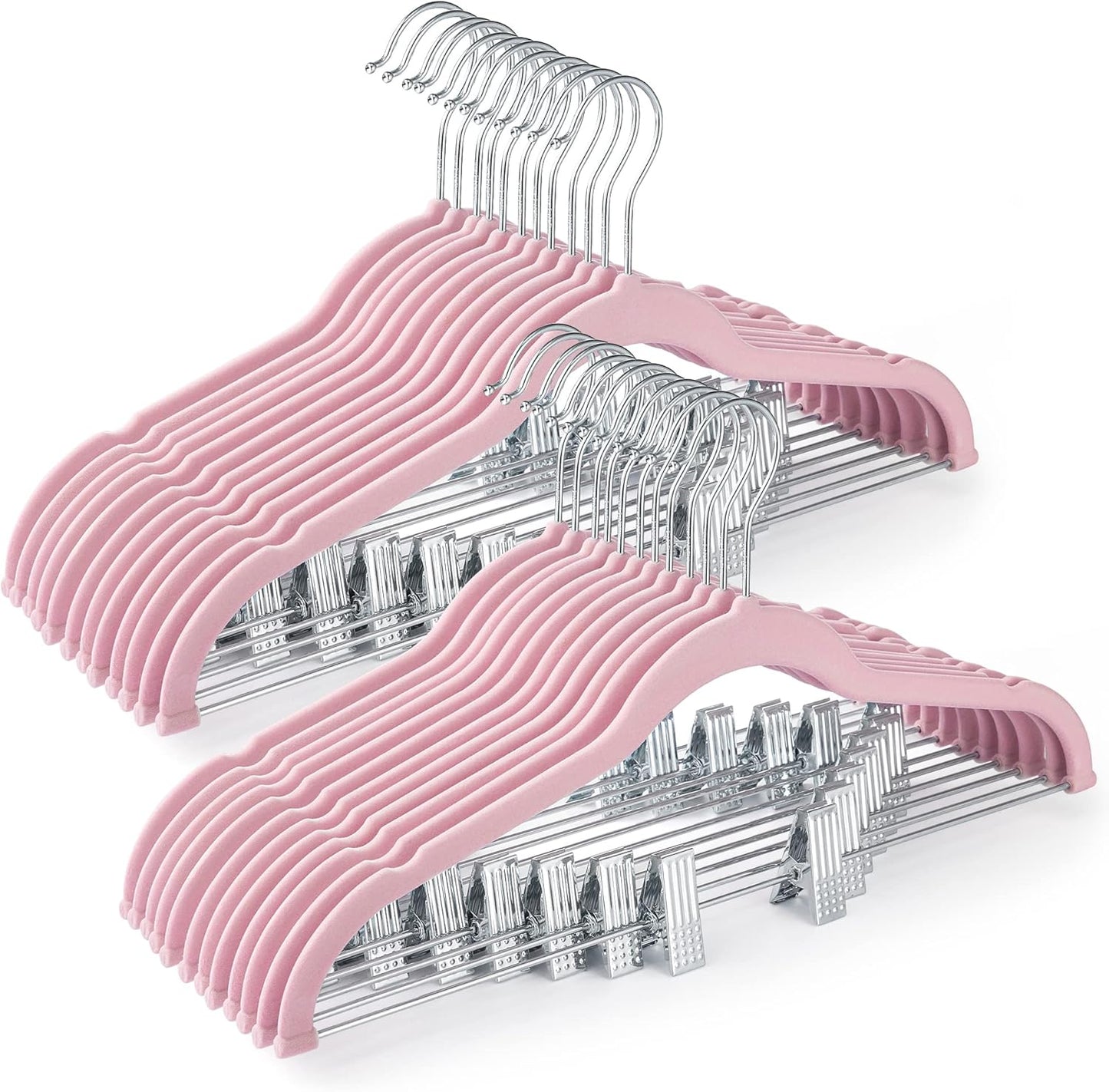HOUSE DAY Velvet Skirt Hangers - Space Saving and Non Slip