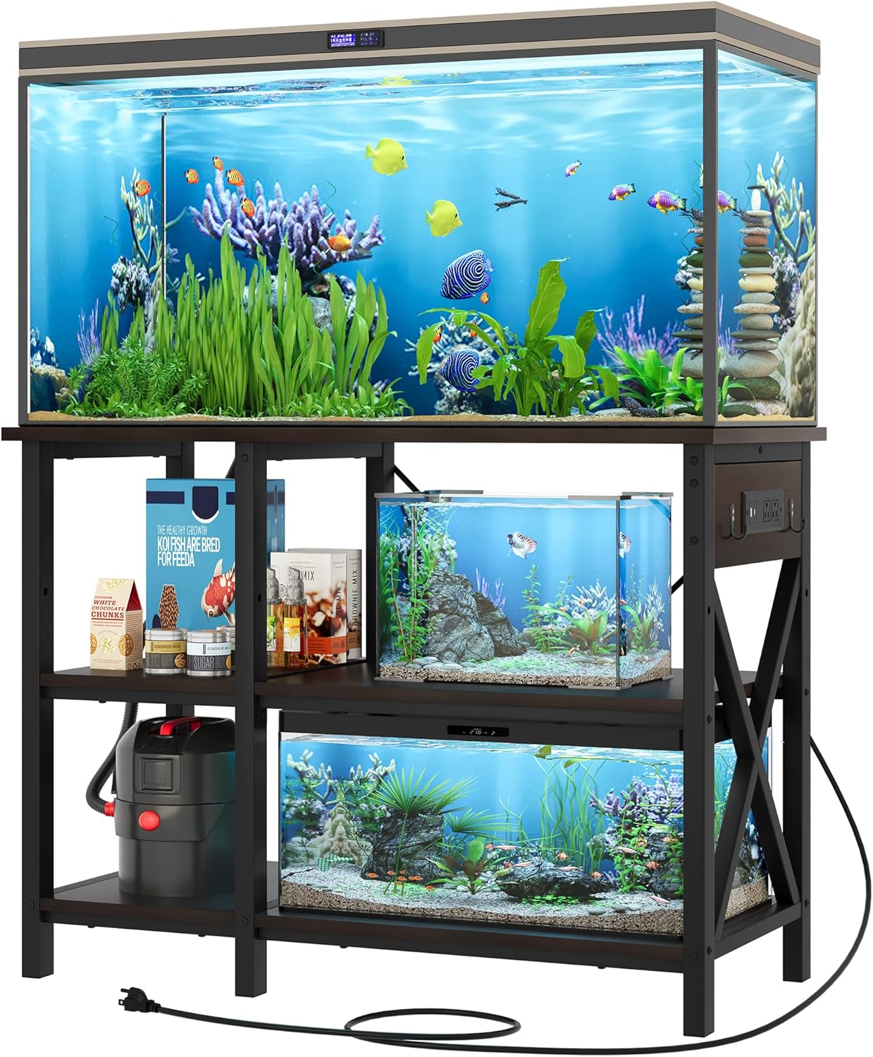 YITAHOME 40-50 Gallon Fish Tank Stand with Power Outlet