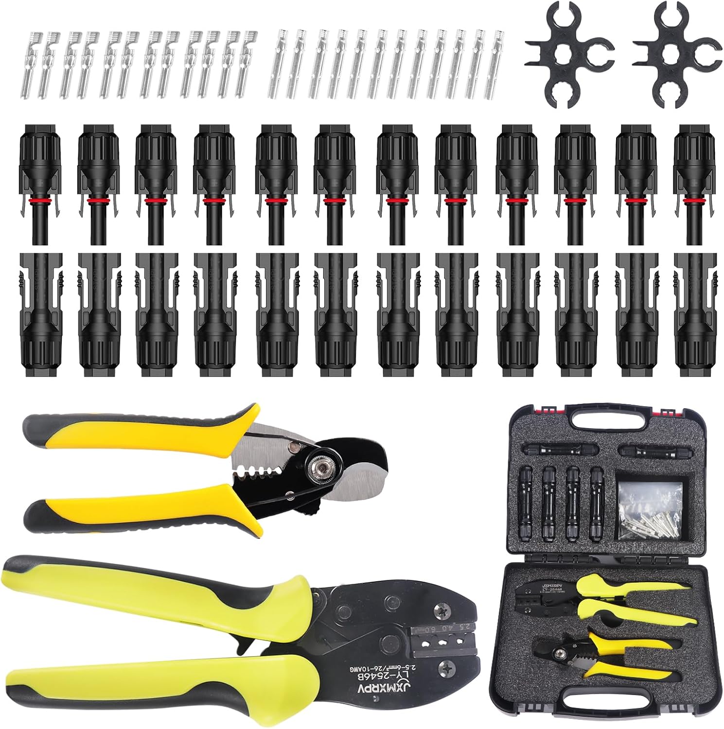 Solar Crimper Stripper Tool Kit for Efficient Solar Panel Setup