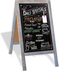 Ilyapa Wooden A-Frame Chalk Sign 40 x 20 in - Sturdy Magnetic Sidewalk