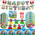 Super Bros Themed Party Decorations Set B - Complete Supplies for 20