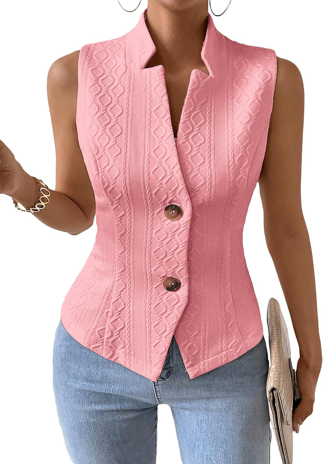 Mina Self Women's 2025 Winter Sleeveless Sweater Vest Top Review