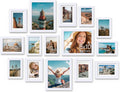 Picture Frames 15 Pack Collage Set - Multi Size Gallery Frames