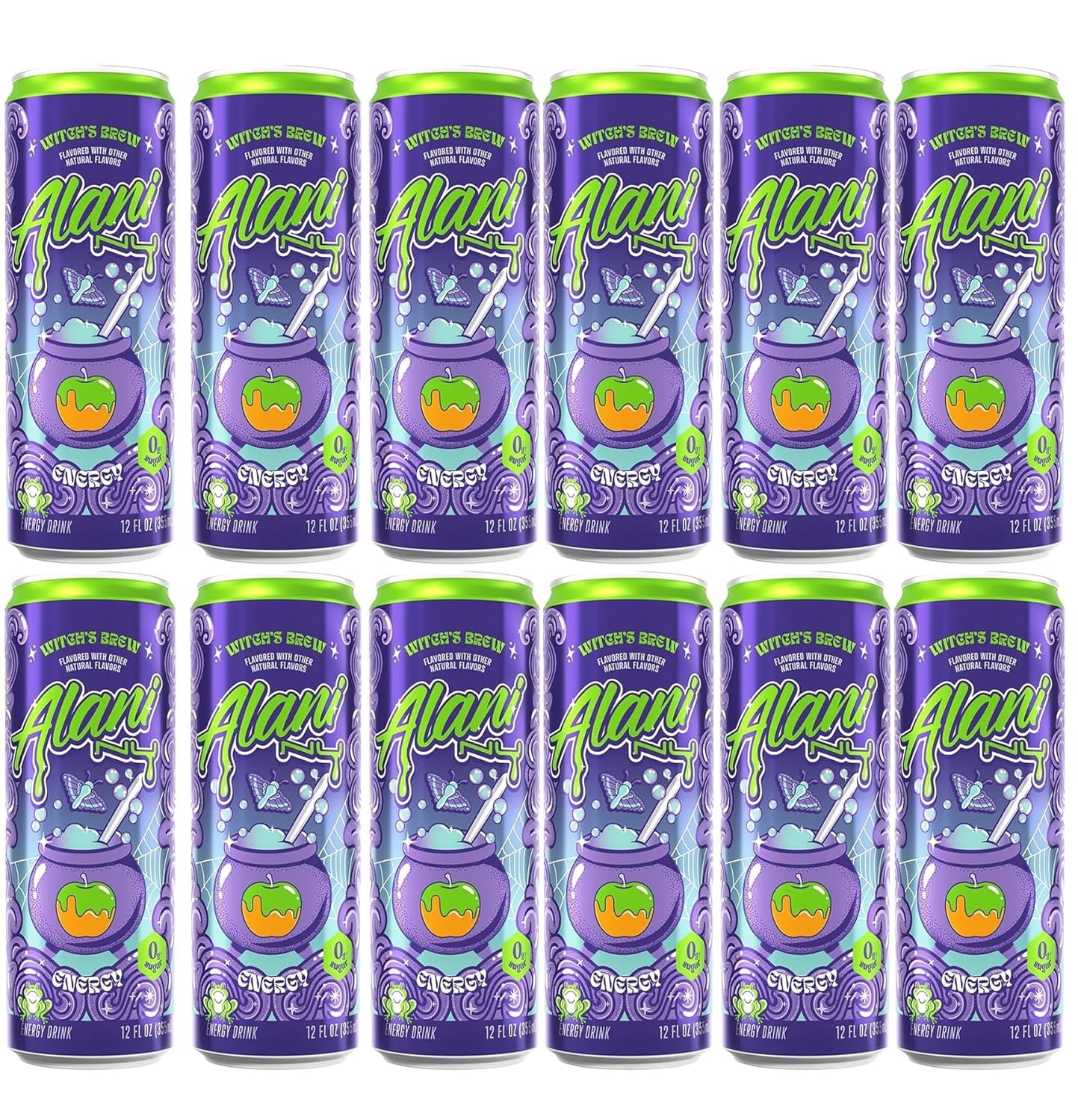 Alani Witch's Brew Energy Drink - Sugar Free, Low Calorie 12 Pack