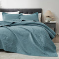 Hansleep Blue Quilt King Size - Soft Lightweight All-Season Coverlet