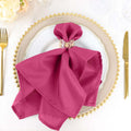 Cloth Napkins Set of 100 20x20 in Fuchsia Violet - Reusable Dinner