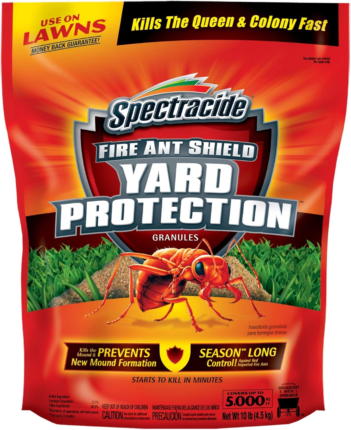 Spectracide Fire Ant Shield Yard Protection Granules for Home