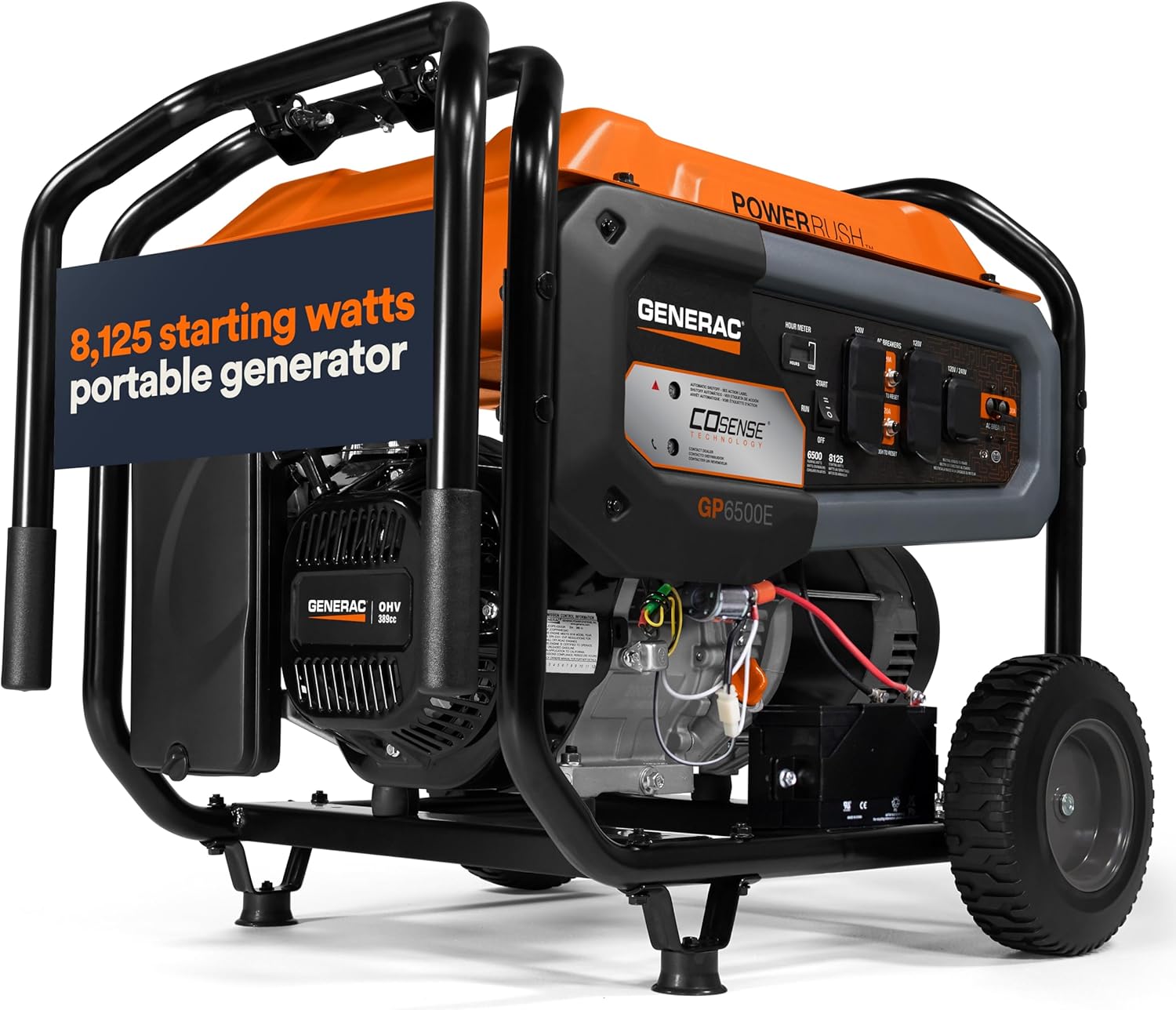 Generac 8,125 Starting Watt Portable Generator with COsense Tech