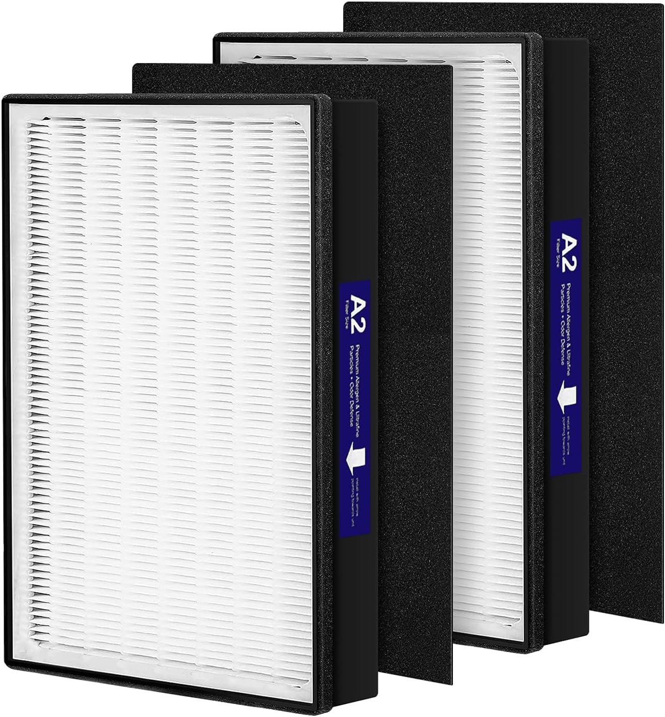 2 Pack A2 HEPA Replacement Filter for Filtrete Air Purifiers