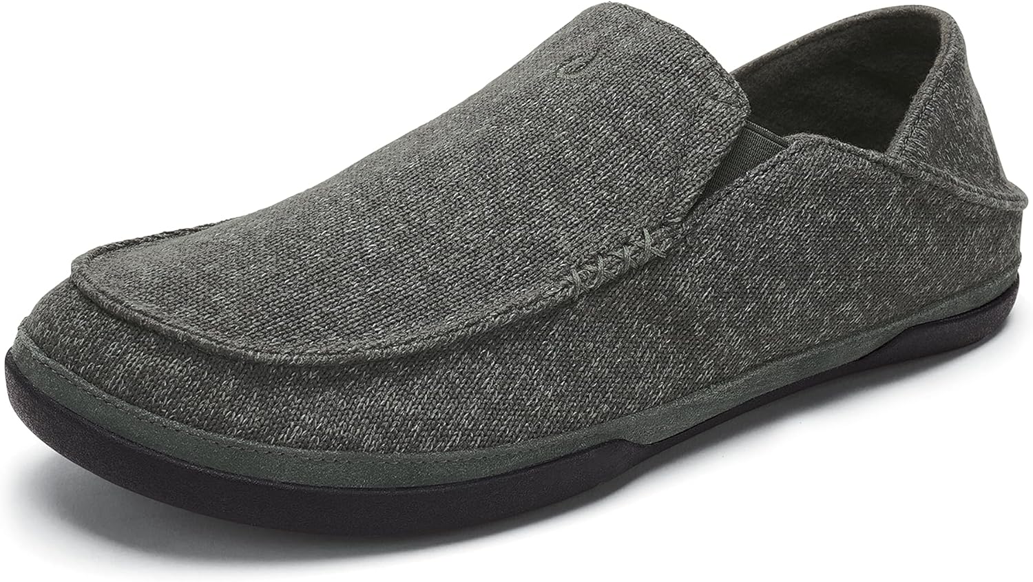 OLUKAI Moloa Hulu Men's Wool-Blend Slippers for Comfort