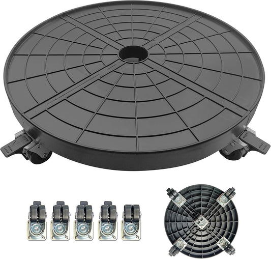 16 Inch Heavy Duty Plant Caddy with Lockable Wheels for Easy Moving