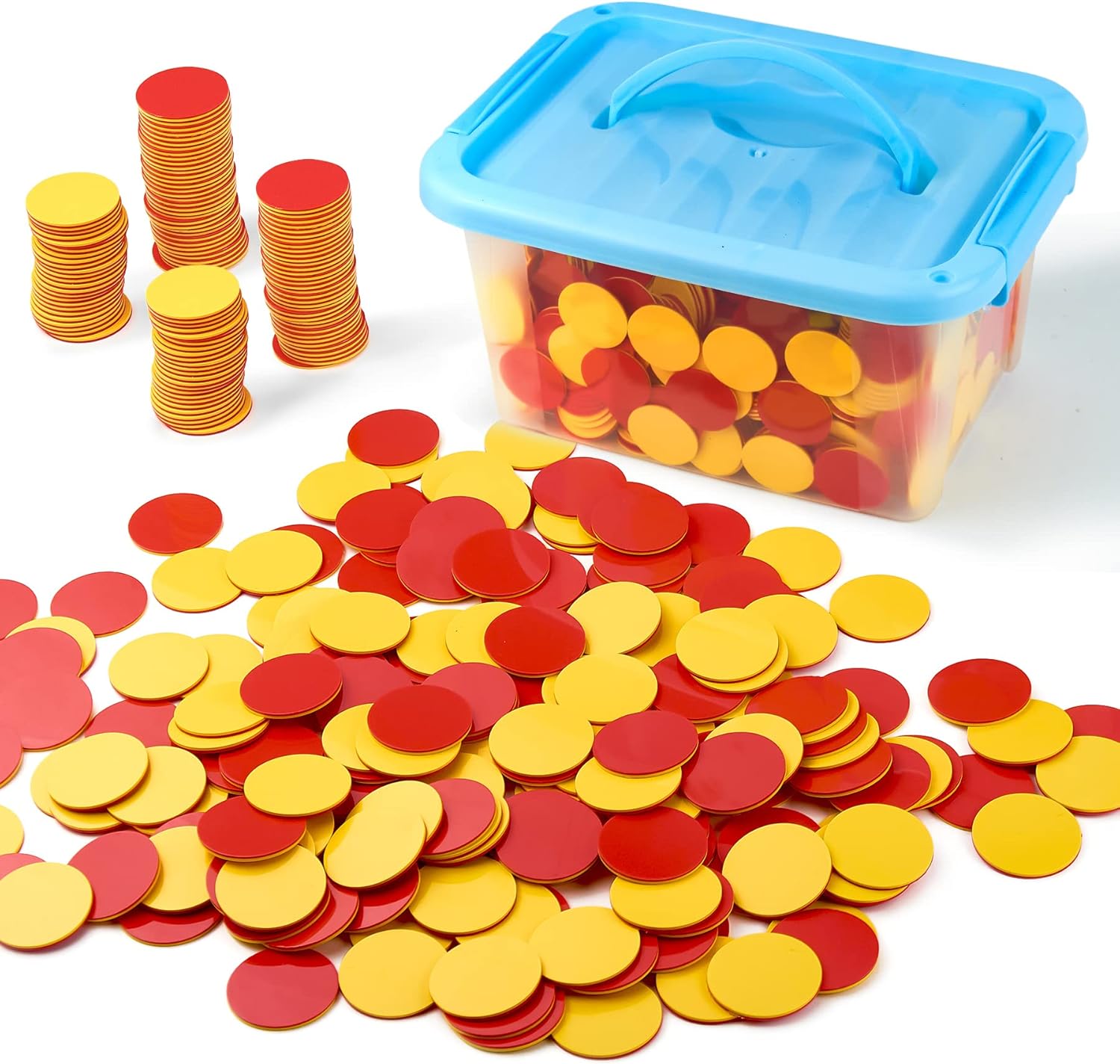 Plastic Two-Color Counting Manipulatives for Kids Learning