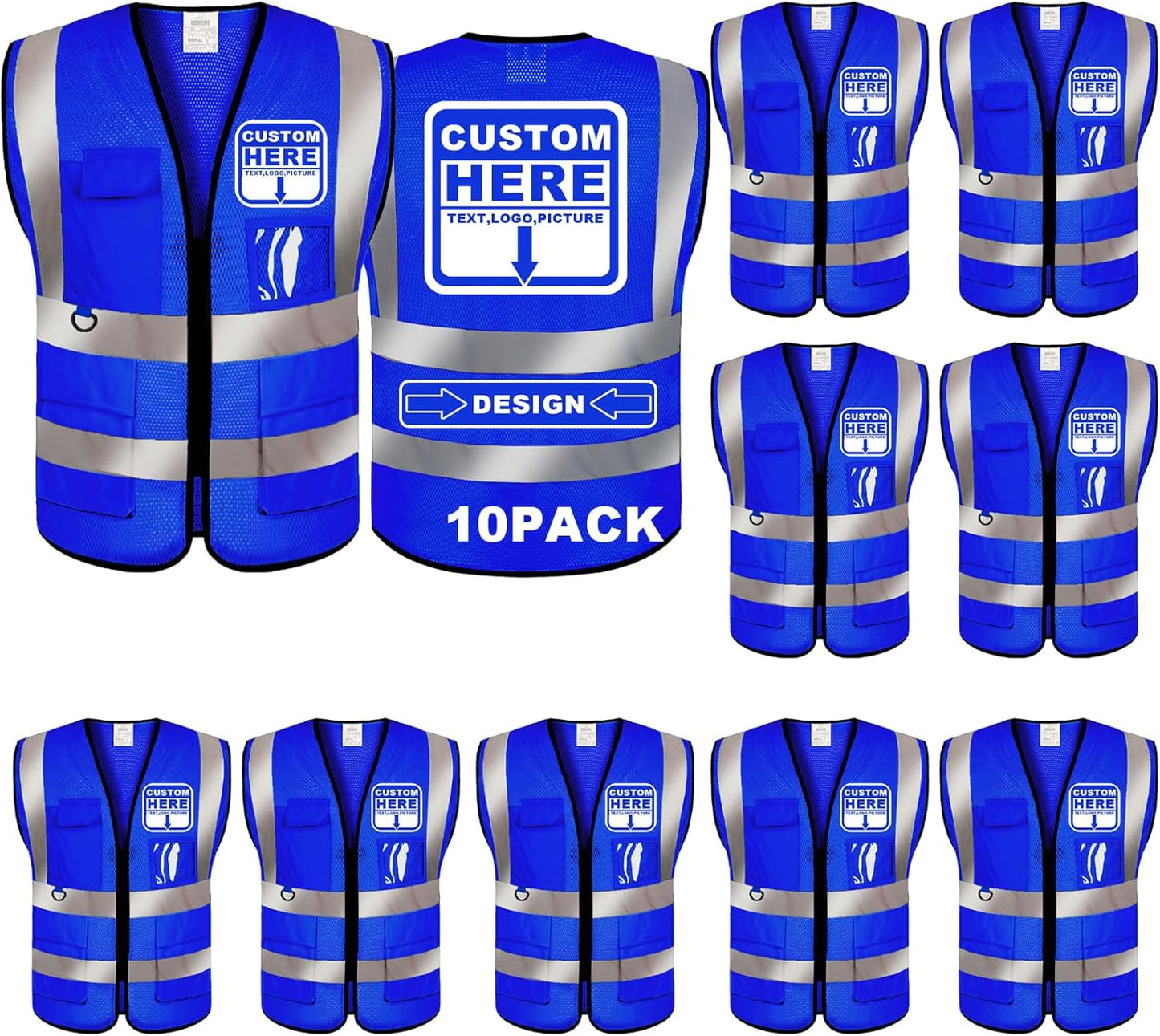Custom Safety Vest for Enhanced Visibility and Comfort