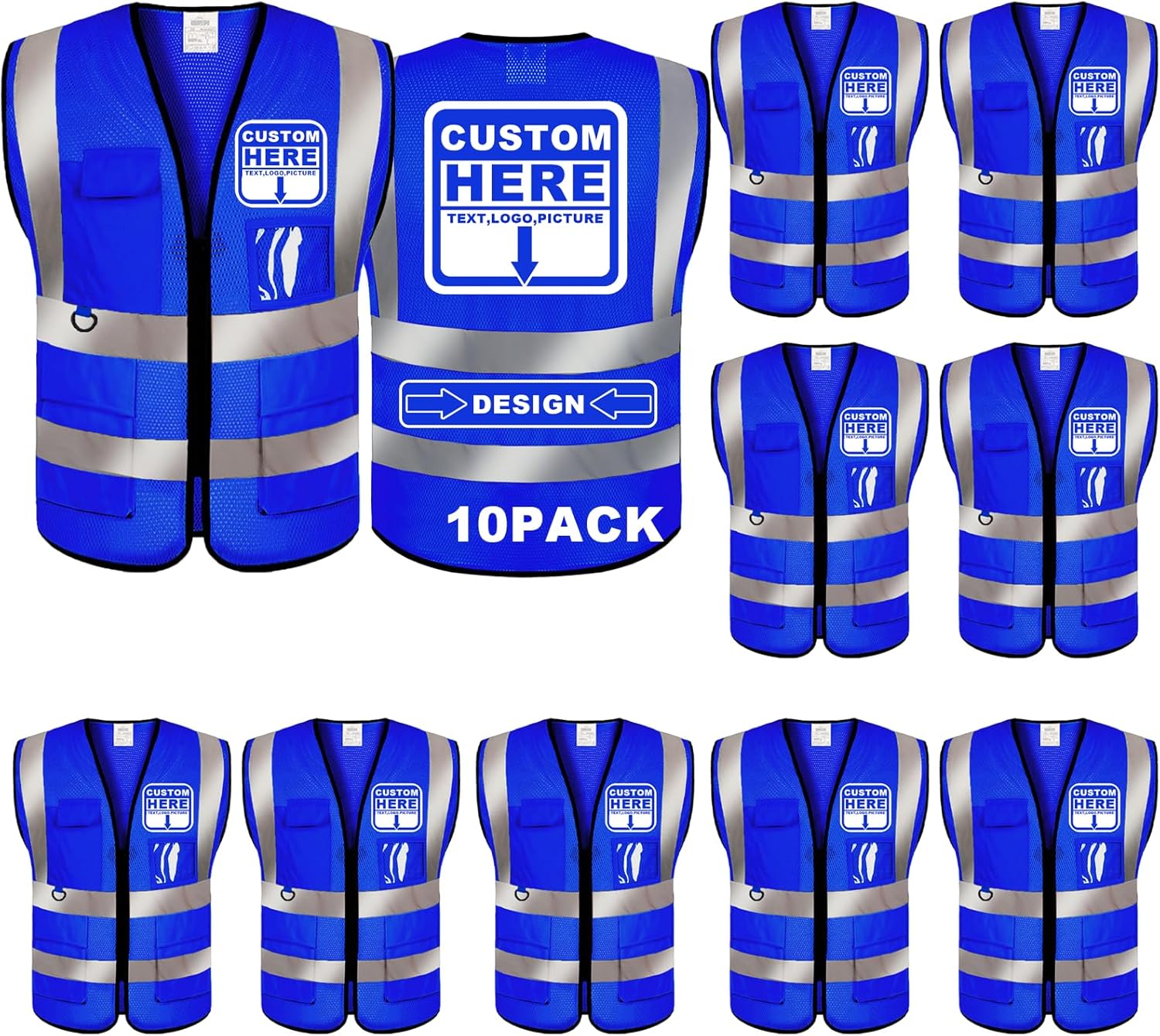 Custom Safety Vest for Enhanced Visibility and Comfort