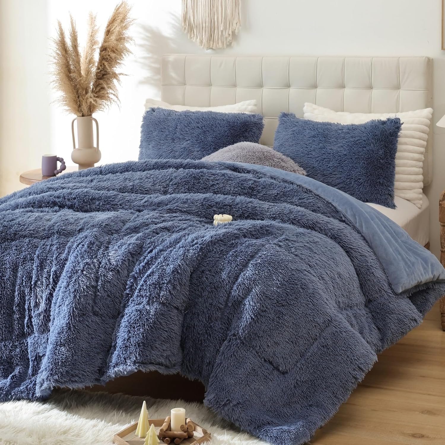 Smoofy Fluffy Full Size Comforter Set for Ultimate Comfort