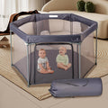 Baby Playpen 53x53 in Portable Play Yard - Safe Large Play Area