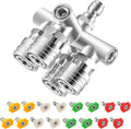 Quadruple Pressure Washer Tips 4-in-1 Nozzle Set - Faster Cleaning