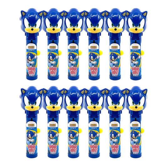 Sonic The Hedgehog Lollipop Holder Set - 12 Mess-Free Treats