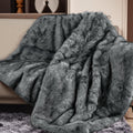 Touchat Luxury Faux Fur Throw Blanket for Cozy Living Spaces