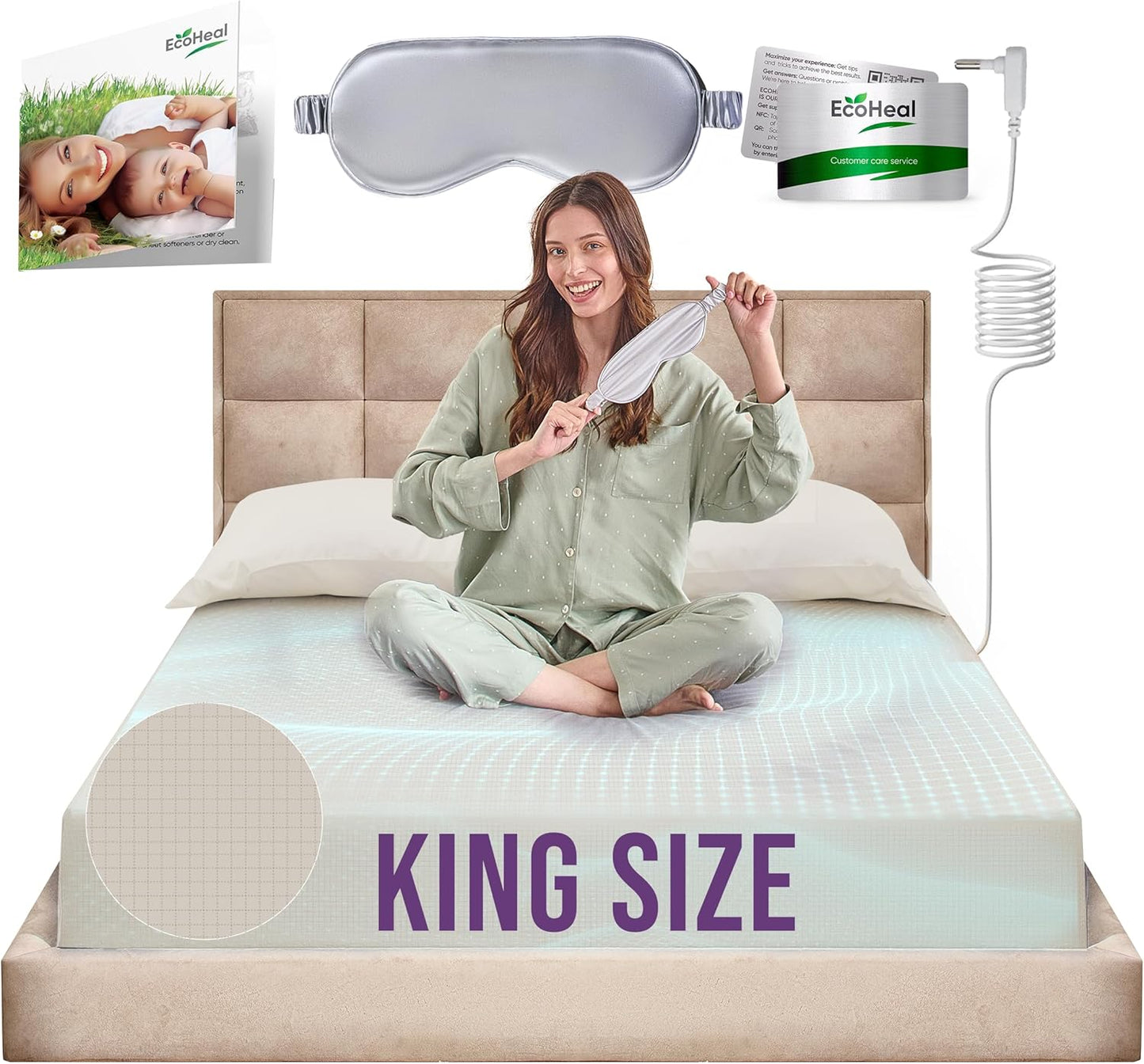 Grounding Sheets King Size for Better Sleep and Comfort