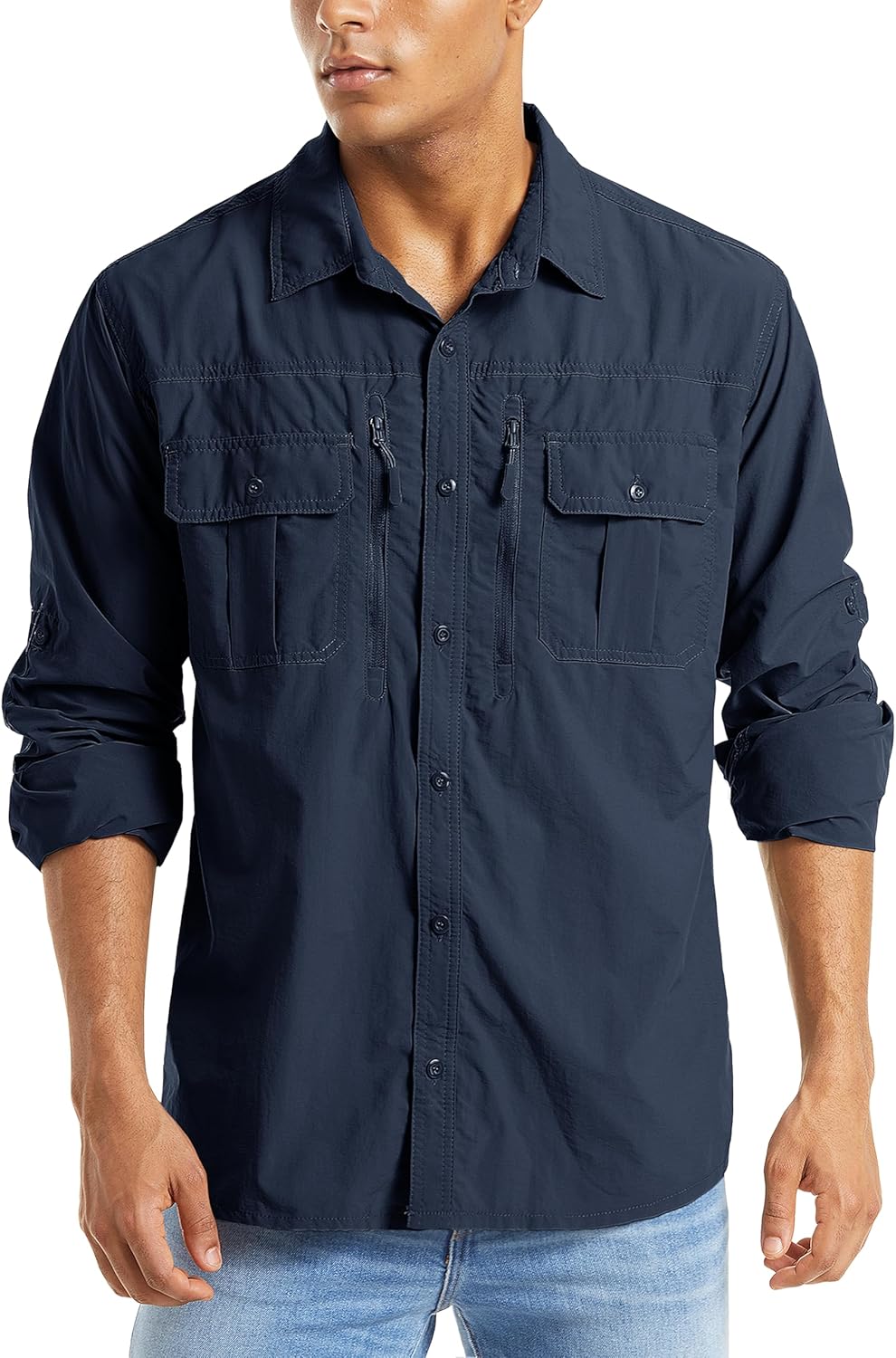 MAGCOMSEN Men's UPF 50+ Sun Protection Shirts for Outdoor Fun