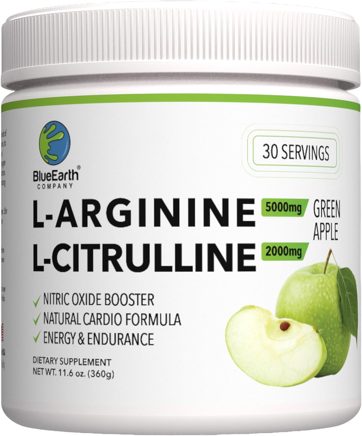 L-Arginine 5000mg + L-Citrulline 2000mg Powder for Heart Health