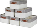 DULLEMELO Storage Baskets Bins for Organizing - 6-Pack Small Fabric