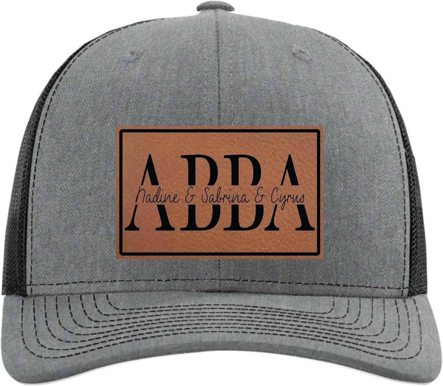Personalized Fathers Day Hats Customized with Kids Names