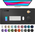 Leather Desk Pad Protector Mouse Pad Desk Mat 31.5 in x 15.7 in