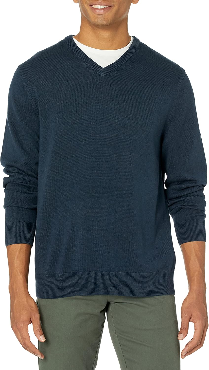 Comfortable Big & Tall Men's V-Neck Sweater