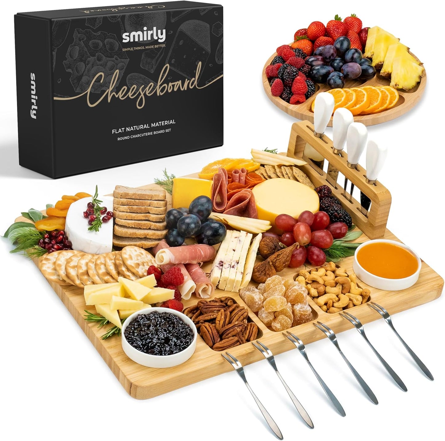 SMIRLY Charcuterie Boards Set for Perfect Entertaining