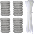 24 Pcs Lint Traps for Washing Machine - Durable Stainless Steel Set