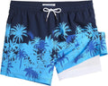 maamgic Mens 5 in Stretch Swimming Shorts Compression Liner - Slim