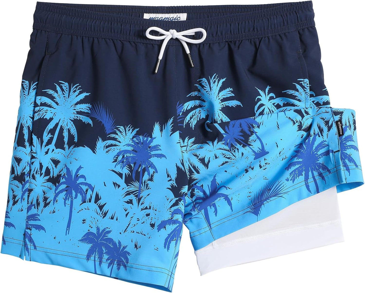 Stylish 5 Inch Stretch Swimming Shorts for Men by Maamgic