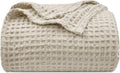 PHF Ultra Soft Waffle Weave Blanket Twin Size 66in x 90in