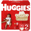 Huggies Little Snugglers Size 2 Baby Diapers 70 Ct - Gentle, Leak