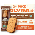 Olyra Dark Chocolate Sandwich Breakfast Biscuits - Low Sugar Morning