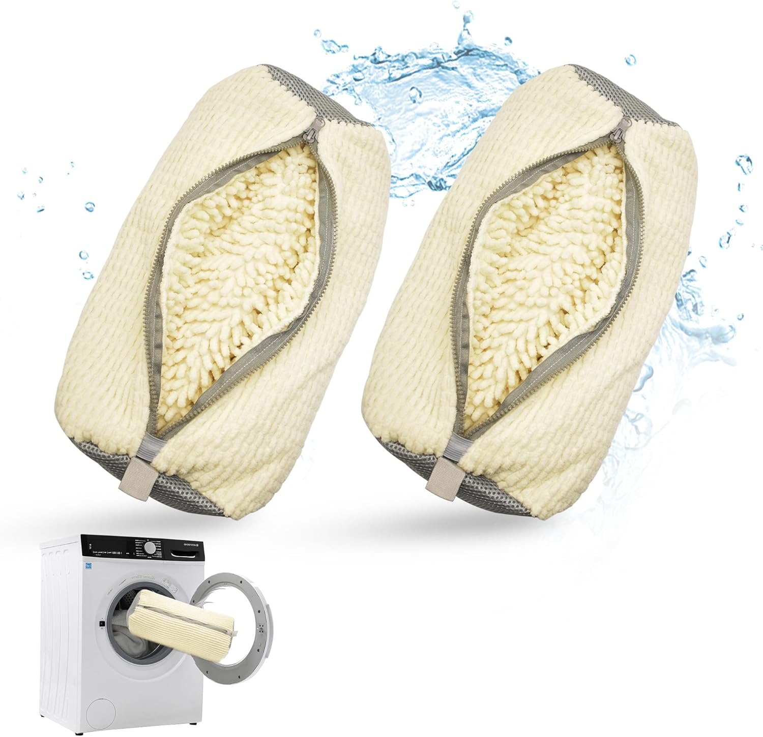 2pcs Reusable Shoe Washing Bags for Cleaner Sneakers