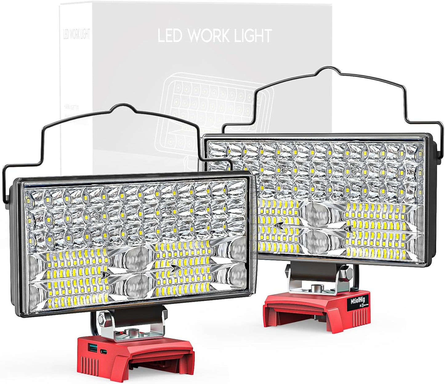 Cordless LED Work Light 100W 10000Lumen for Outdoor Use
